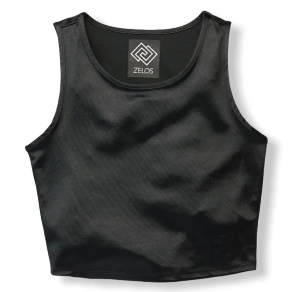 ZELOS Tops - ZELOS Women's Black Grommet Tank-Top